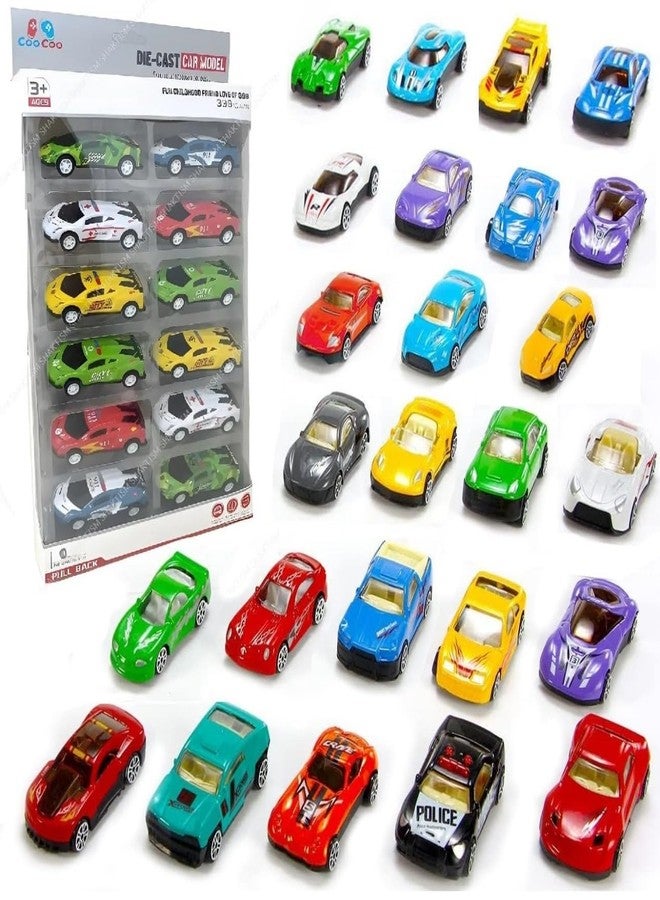 TodFod 12-in-1 Assorted Metal Cars & Vehicles 12-Pack - Alloy Pull Back Racing, Mini Die-Cast Car Collection Set-Multi-Theme Die-Cast Cars for Boys & Girls - Image 1